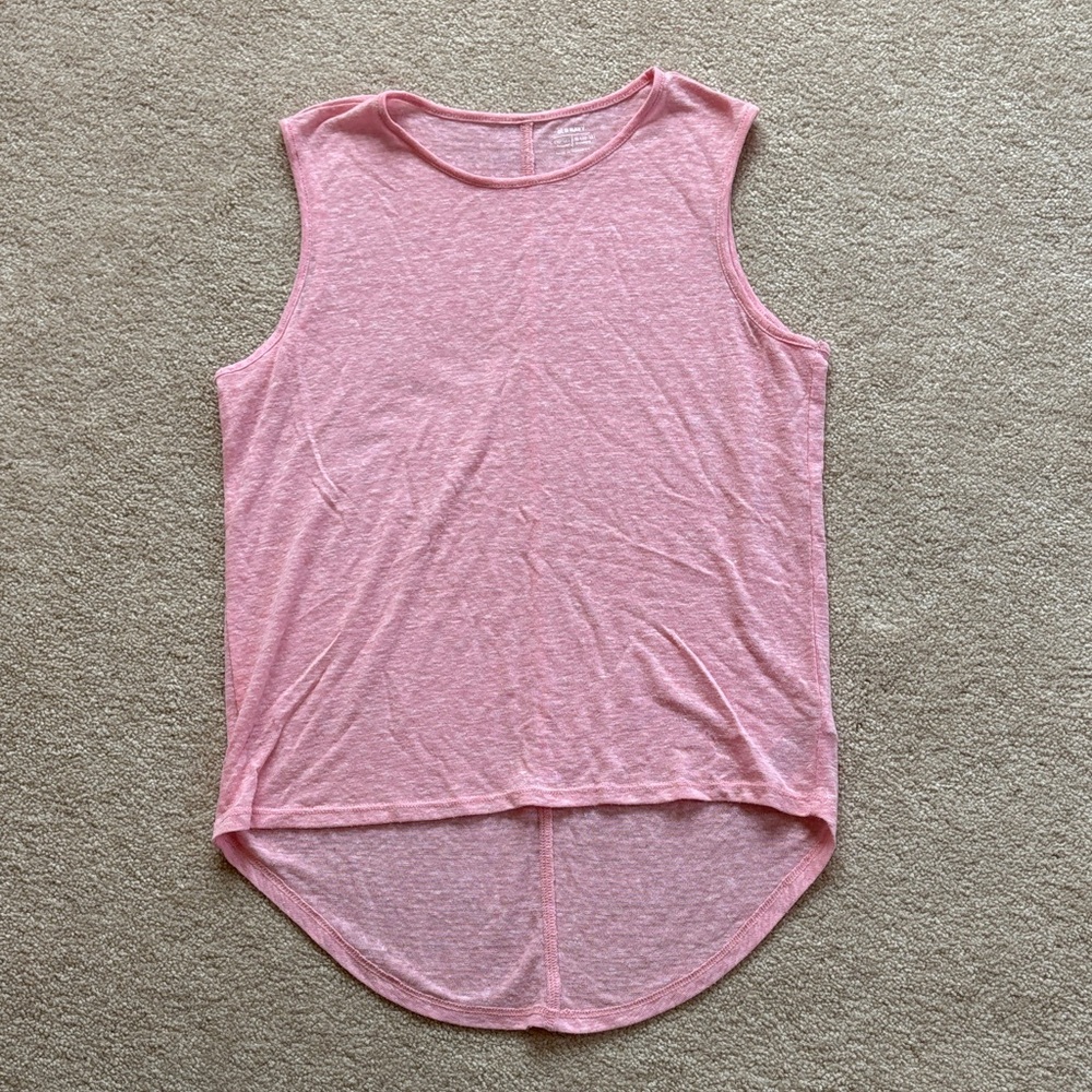 Old Navy Light Pink High-Low Sleeveless Tank